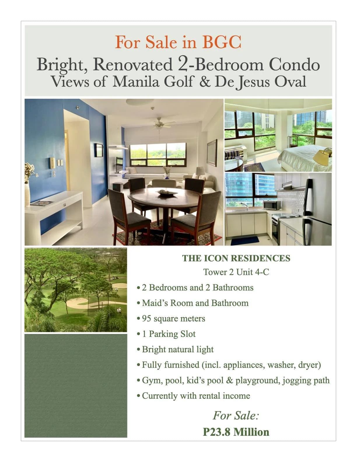 The Icon Residences | 2BR 95sqm Condo for Sale in Taguig City - Bgc