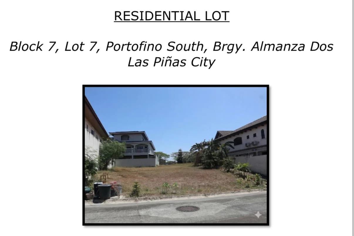 Portofino South | Lot for Sale in Las Piñas City