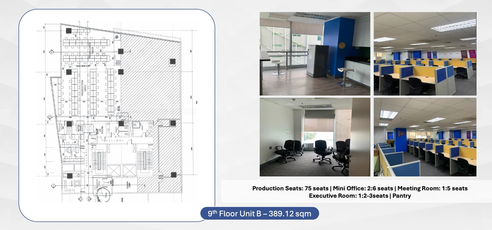 One World Square | 389sqm Office Space for Rent in Taguig City - Mckinley