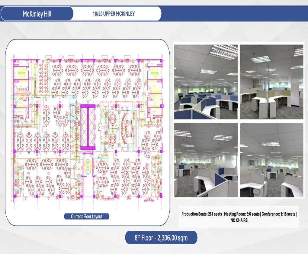 8/20 Upper Mckinley | 2306sqm Office Space for Rent in Taguig City - Mckinley