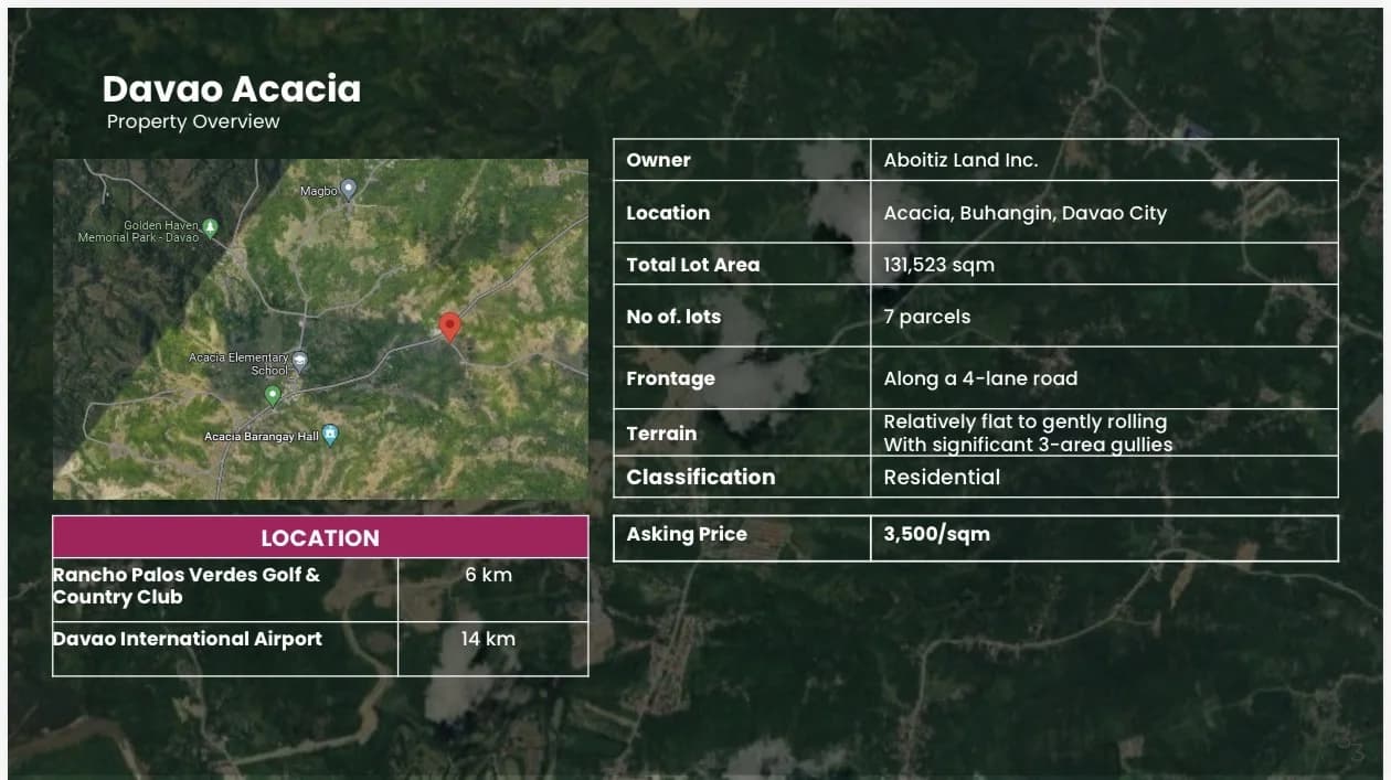 Acacia , Davao Commercial Lot Residential Dev | Lot for Sale in Metro Manila