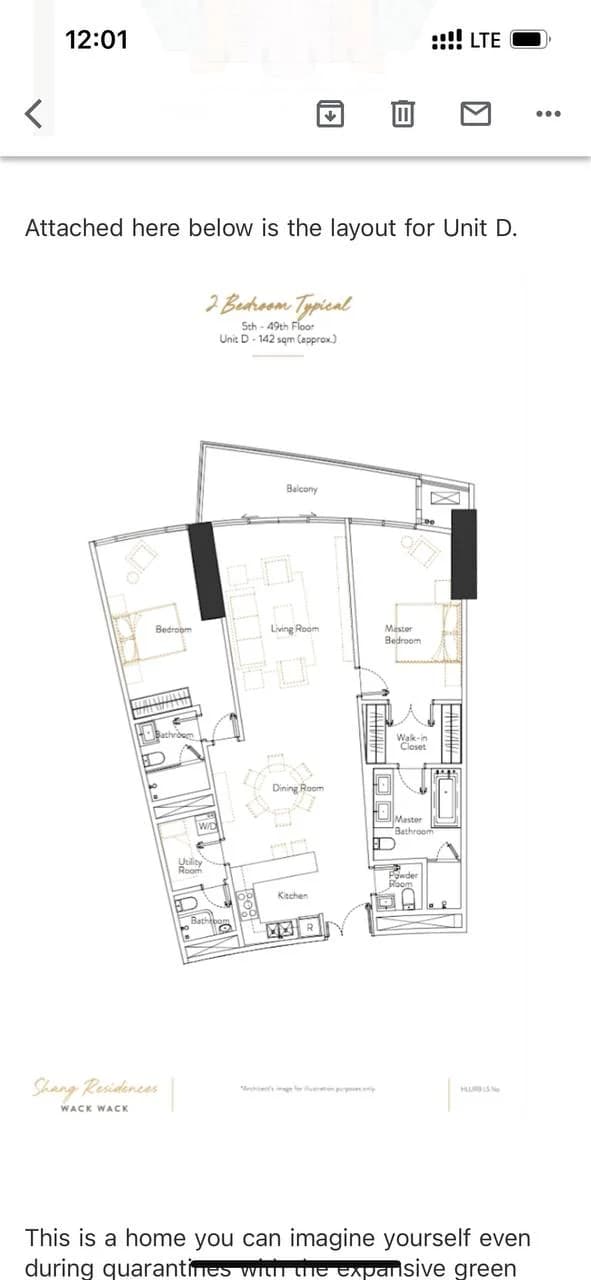 Shang Wack Wack | 2BR 142sqm Condo for Sale in Mandaluyong City
