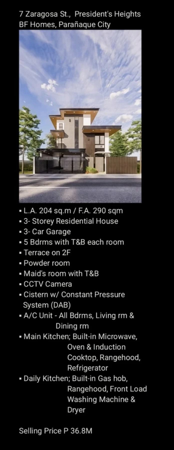Presidents Heights, Bf Homes | 5BR 290sqm House & Lot for Sale in Parañaque City