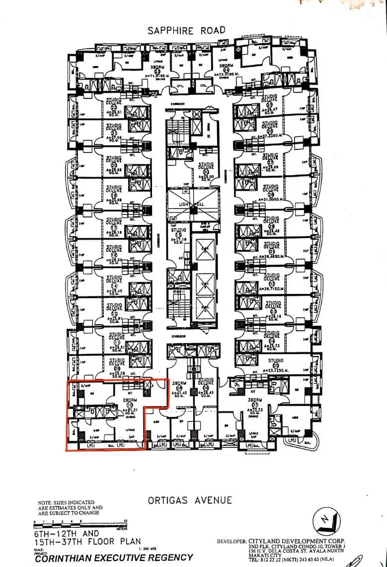 Corinthian Executive Regency | 2BR 62sqm Condo for Sale in Pasig City