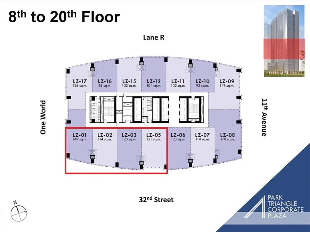 Park Triangle Corporate Plaza | 121sqm Office Space for Sale in Taguig City - Bgc