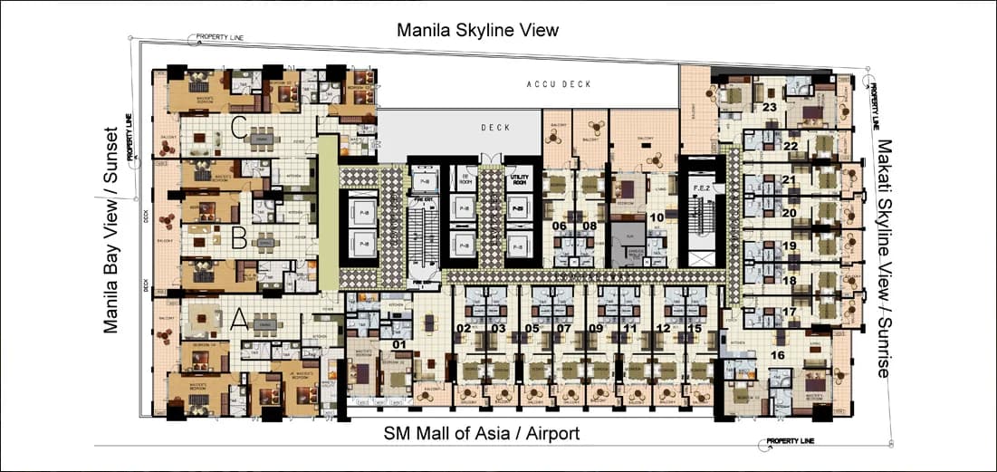 Admiral Baysuites | 2BR 100sqm Condo for Sale in City Of Manila