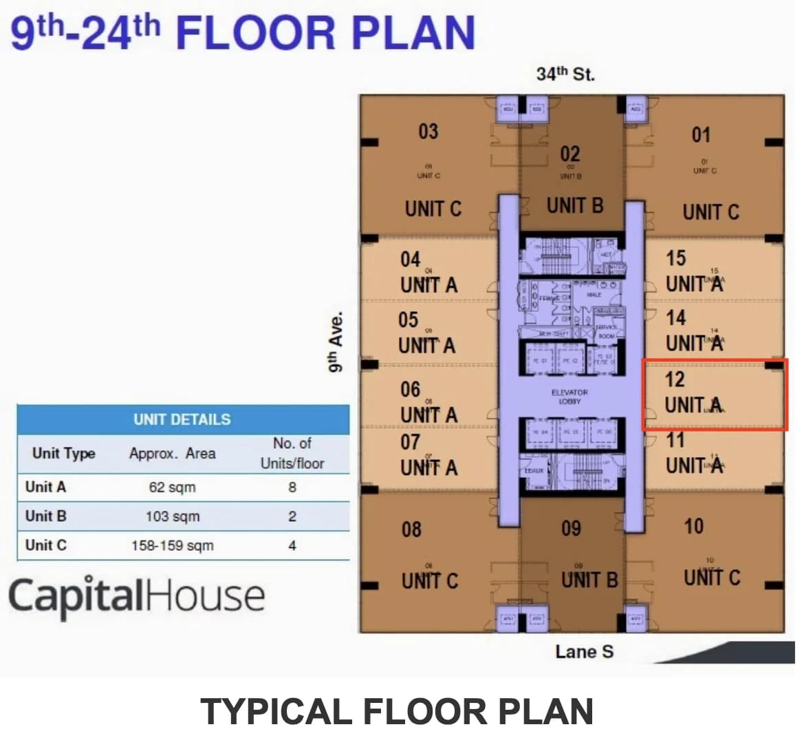 Capital House | 62sqm Office Space for Sale in Taguig City - Bgc