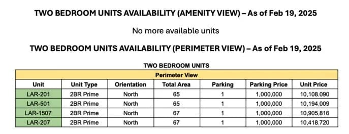 East Bay Residences | 2BR 65sqm Condo for Sale in Muntinlupa City