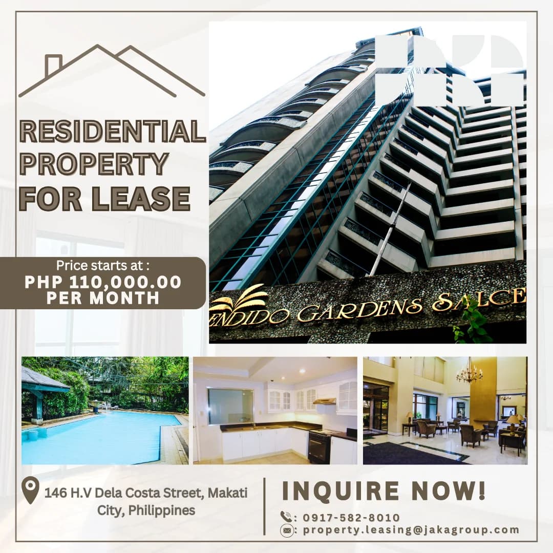 Splendido Gardens Salcedo | 3BR 290sqm Condo for Rent in Makati City - Salcedo Village